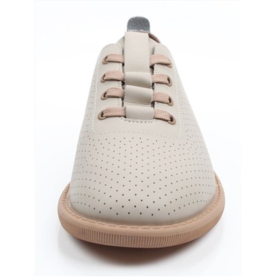03-YH513-3 BEIGE Полуботинки летние женские (натуральная кожа)