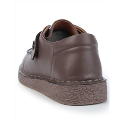 01-D7581-6 BROWN Ботинки демисезонные женские (натуральная кожа)