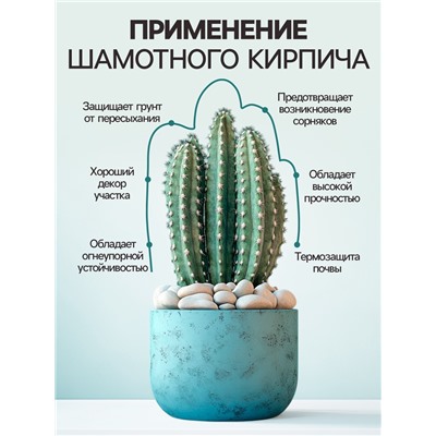 Крошка шамотного кирпича «Рецепты дедушки Никиты», фр 2-5, 2 кг