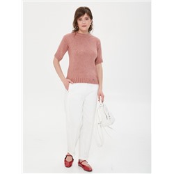 Джемпер вязаный с короткими рукавами