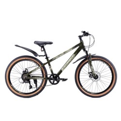 Велосипед 24" рама 13" 7sp COMIRON REBEL милитари хаки