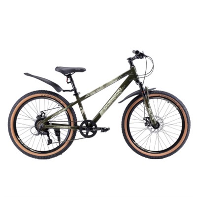 Велосипед 24" рама 13" 7sp COMIRON REBEL милитари хаки