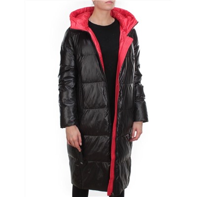 2239 BLACK Пальто женское зимнее AKIDSEFRS (200 гр. холлофайбера)