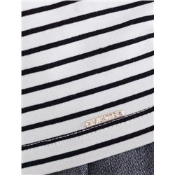 Топ в полоску из премиального хлопка с эластаном