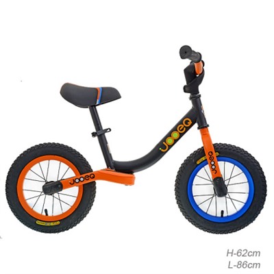 Беговел 12" JOOEQ GT17O12 /уп 1/черно-оранжевый