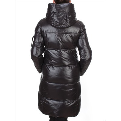 2187 BLACK Куртка зимняя женская AIKESDFRS (200 гр. холлофайбера)