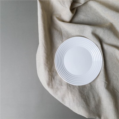 Тарелка плоская 190 мм десертная Риф / LBWP75/6 (WHITE) /уп 72/