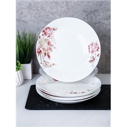 Набор тарелок 6 штук 190 мм / EV75 (2024) /уп 12/ Чайная роза