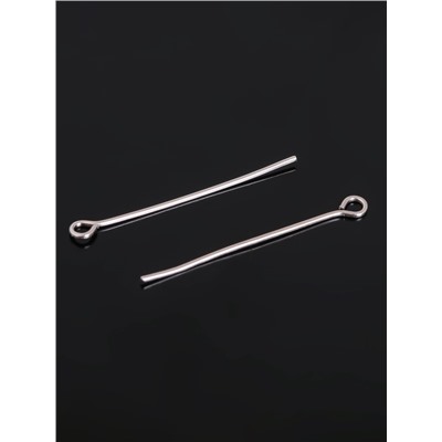 Штифт с петлёй СМ-1083, 3 см, 100 г, цвет серебро