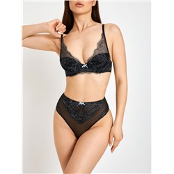 Бюстгальтер T-Shirt Demi жен. Ginly черный Infinity Lingerie