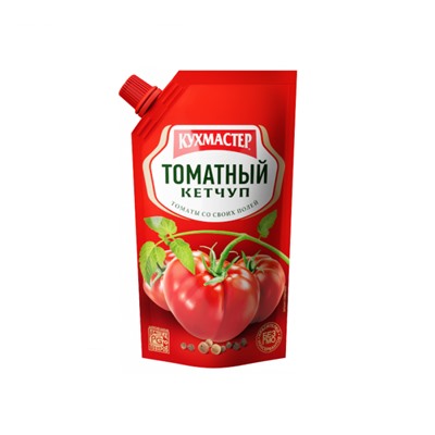 Кетчуп КУХМАСТЕР "Томатный", 260 г (дой-пак)