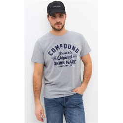 Футболка мужская с принтом F111-06b-586 серая