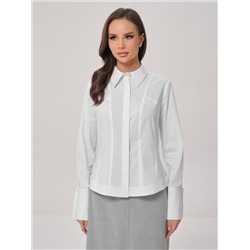 Блузка белая с длинными рукавами