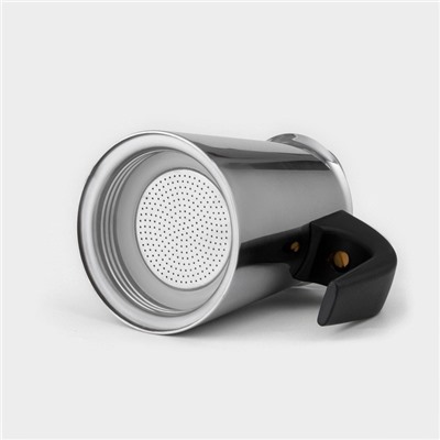 Кофеварка гейзерная Magistro Classic, на 4 чашки, 200 мл, индукция, нержавеющая сталь