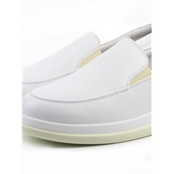 06-M27-6 WHITE Туфли женские (натуральная кожа)