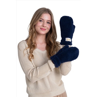 Варежки меховые на резинке ИНДИГО