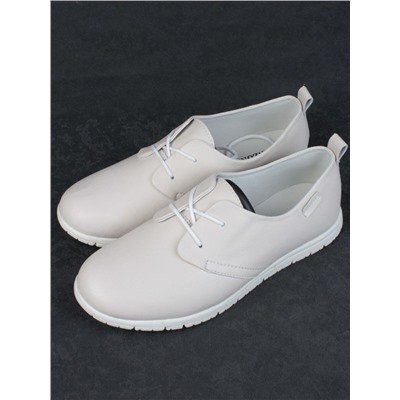 03-FDE16-1P BEIGE Полуботинки спортивные женские (натуральная кожа)
