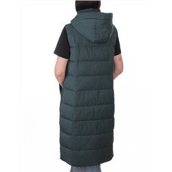 817 DK. GREEN Жилет утепленный зимний женский (150 гр. холлофайбер)