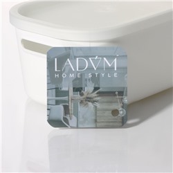 Контейнер для хранения с крышкой LaDо́m «Лёгкость», 17.8×12.7×8.4 см, белый