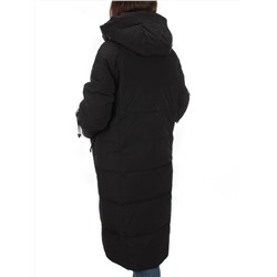 H303 BLACK Пальто зимнее женское (200 гр. холлофайбер)