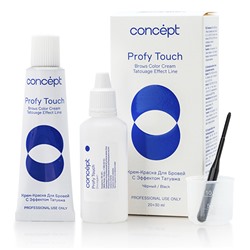 CONCEPT Profy Touch Крем-краска для бровей с эффектом татуажа графит