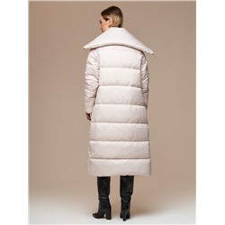 Пуховик женский светло-бежевый