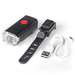 Фонарь передний COMIRON "FR21" корпус: ABS; свет: XPG LED, 400lm; аккумулятор 700 mAh, USB, влагозащищённый. /уп 120/240/