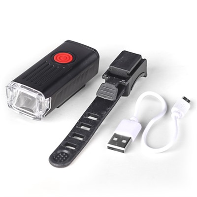 Фонарь передний COMIRON "FR21" корпус: ABS; свет: XPG LED, 400lm; аккумулятор 700 mAh, USB, влагозащищённый. /уп 120/240/