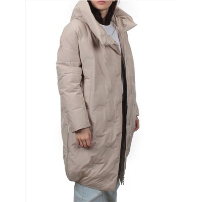 302 BEIGE Пальто зимнее стеганое женское (200 гр. холлофайбер)