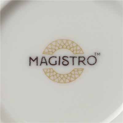 Салатник Magistro La Perle, 600 мл, d=15 см, фарфор, белый
