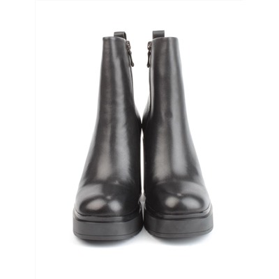 04-M3-1451 BLACK Ботильоны зимние женские (натуральная кожа, натуральный мех)