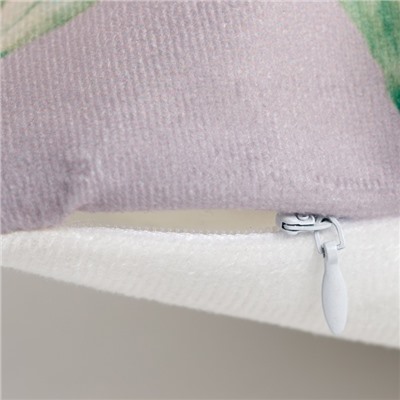 Наволочка декоративная «Этель» Bloom, 40×40 см, велюр