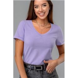 Женская футболка с V образным вырезом Happyfox