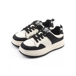 04-PDH336-2 BLACK Кроссовки демисезонные женские (натуральная кожа, нубук)