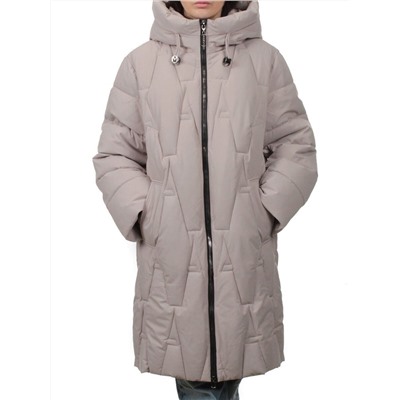 2411 BEIGE Пальто зимнее женское (200 гр. холлофайбер)