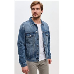 Куртка джинс P211-1275 middle blue