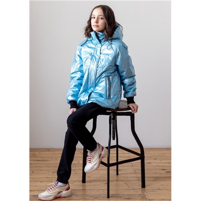 2120-S Куртка на синтепоне Голубой/134