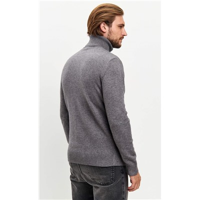 Водолазка F421-1528 grey melange