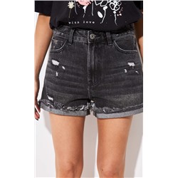 Шорты женские джинсовы TP09-01-2019 чёрные