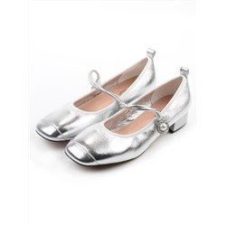 06-B69A-121C GREY/SILVER Туфли женские (натуральная кожа)