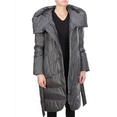 2237 DARK GRAY Пальто женское зимнее AKIDSEFRS (200 гр. холлофайбера)