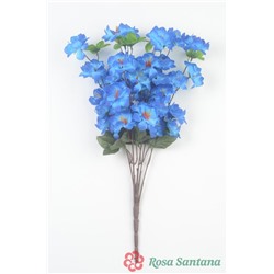 Ветка в букете василек 6 веток синий