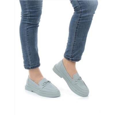 03-HY16-2D LT. BLUE Лоферы женские (натуральная кожа)