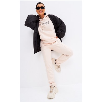 Брюки спорт F312-0851 pale beige