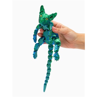 3Д - печатная игрушка «Кот Сфинкс», подвижная, 29 см, цвет МИКС