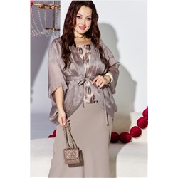 Блуза, топ, юбка Vittoria Queen 27443 бежевый_принт