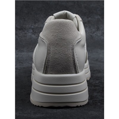 03-A1020-2 LT. BEIGE Кроссовки женские (натуральная кожа, натуральная замша)