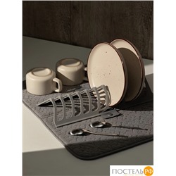 DOME АССЕНС зел. Коврик с подставкой для посуды 35,5х46 см, 1 пр.