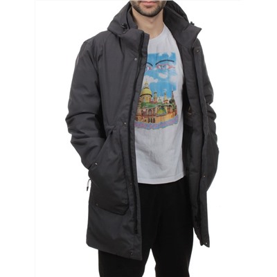 2180 DK. GRAY Куртка мужская зимняя облегченная (130 гр. холлофайбер)