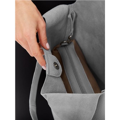 Женская кожаная сумка Richet 2903LN 830 Серый